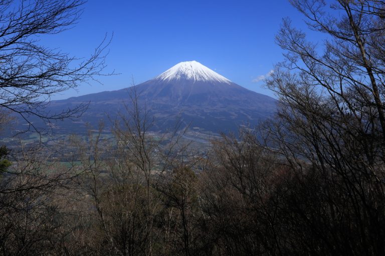 長者ヶ岳 富士見台から見える富士山