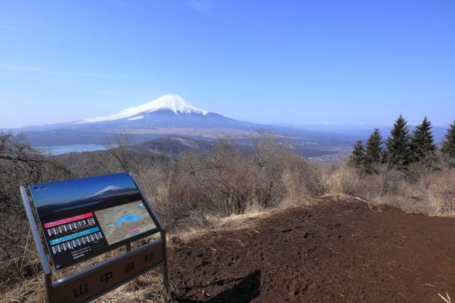 石割山山頂から見える富士山