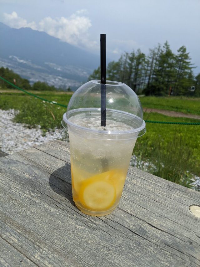 山頂カフェ シロップ・レモン・ソーダ