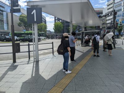 甲府駅南口1番バス乗り場