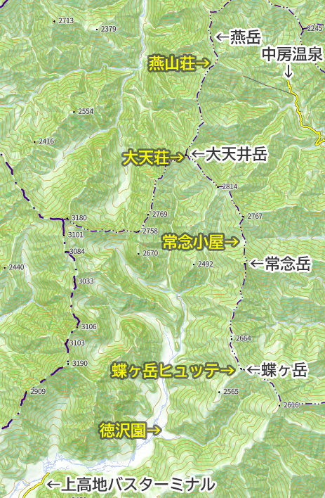 山行全域地図