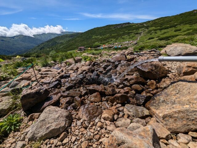 雲ノ平キャンプ場水場