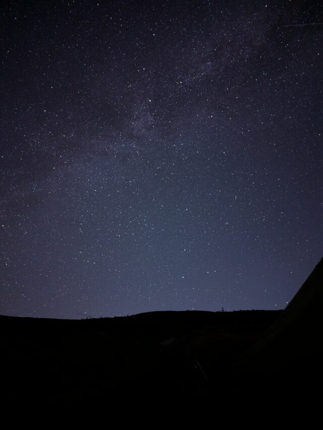 雲ノ平キャンプ場のテント内から見た星空