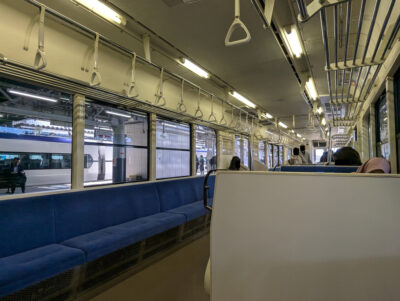 松本駅9:20発南小谷行き車内