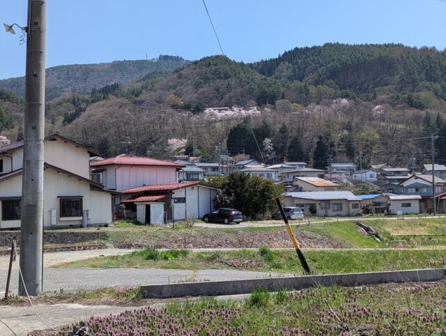 麓から見る大町公園