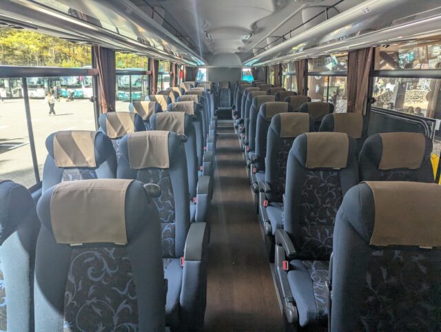 アルピコ交通バス車内